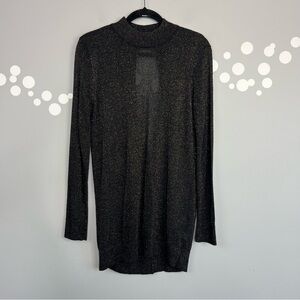 Dynamite Gold Speck Sheer Top Size Large